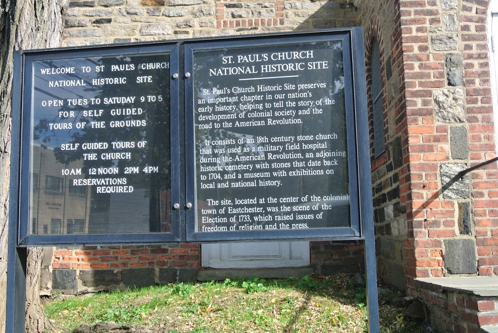 St. Pauls Church National Historic Site | 897 S Columbus Ave, Mt Vernon, NY 10550 | Phone: (914) 667-4116