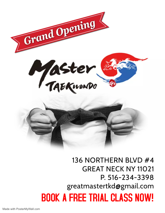 Master Taekwondo | 136 Northern Blvd, Great Neck, NY 11021 | Phone: (516) 234-3398