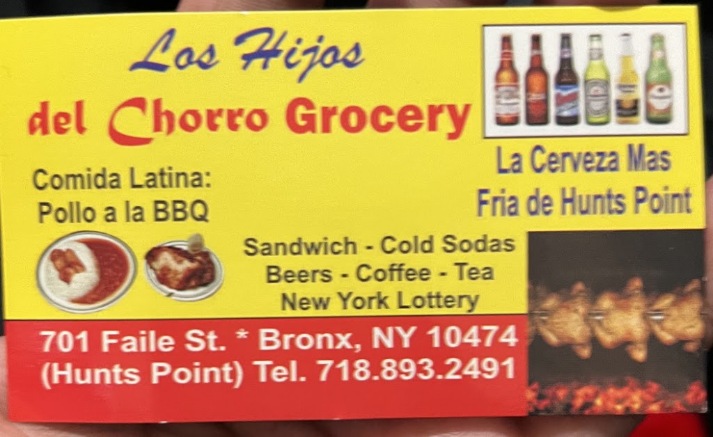 Los Hijos De Chorro Deli Grocery | 701 Faile St, Bronx, NY 10474 | Phone: (718) 893-2491