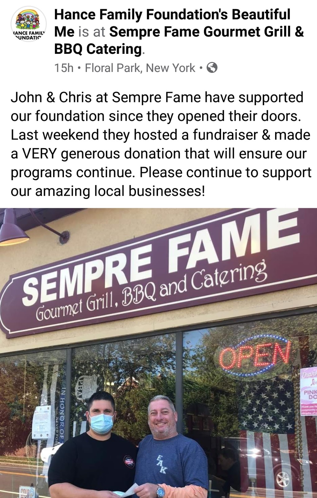Sempre Fame Barbeque Restaurant & Catering | 374 Tulip Ave, Floral Park, NY 11001 | Phone: (516) 488-7900