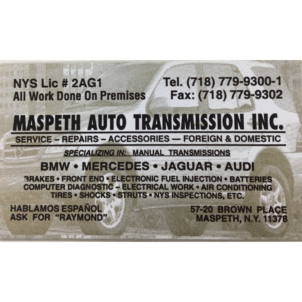 Maspeth Auto Transmissions | 5720 Brown Pl, Maspeth, NY 11378 | Phone: (718) 779-9300