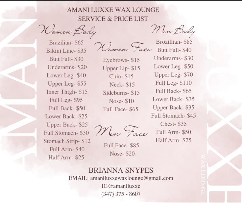 Amani Luxxe Wax Lounge | 856 E 221st St, Bronx, NY 10467 | Phone: (347) 375-8607