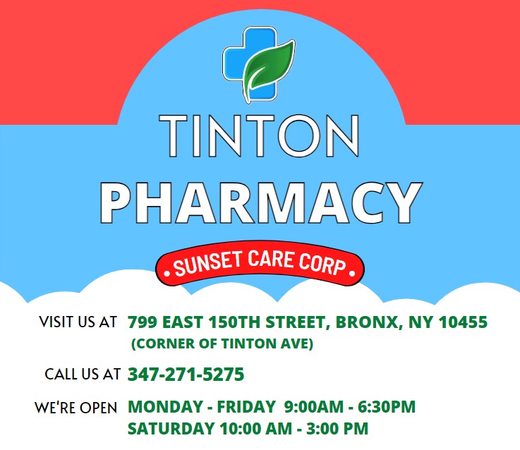 Tinton Pharmacy | 799 E 150th St Store B, Bronx, NY 10455 | Phone: (347) 271-5275