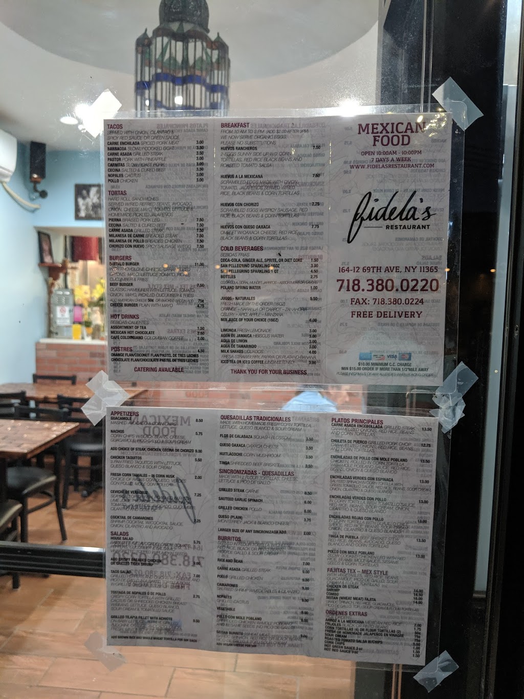 Fidelas Restaurant | 164-12 69th Ave, Queens, NY 11365 | Phone: (718) 380-0220